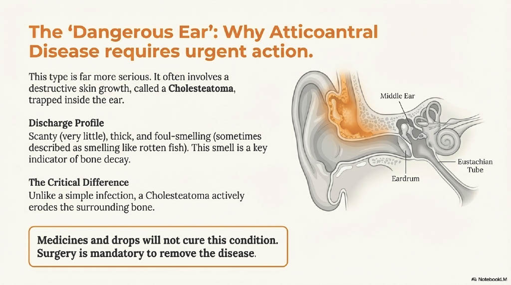 The "Dangerous Ear" (Atticoantral Disease / Cholesteatoma)