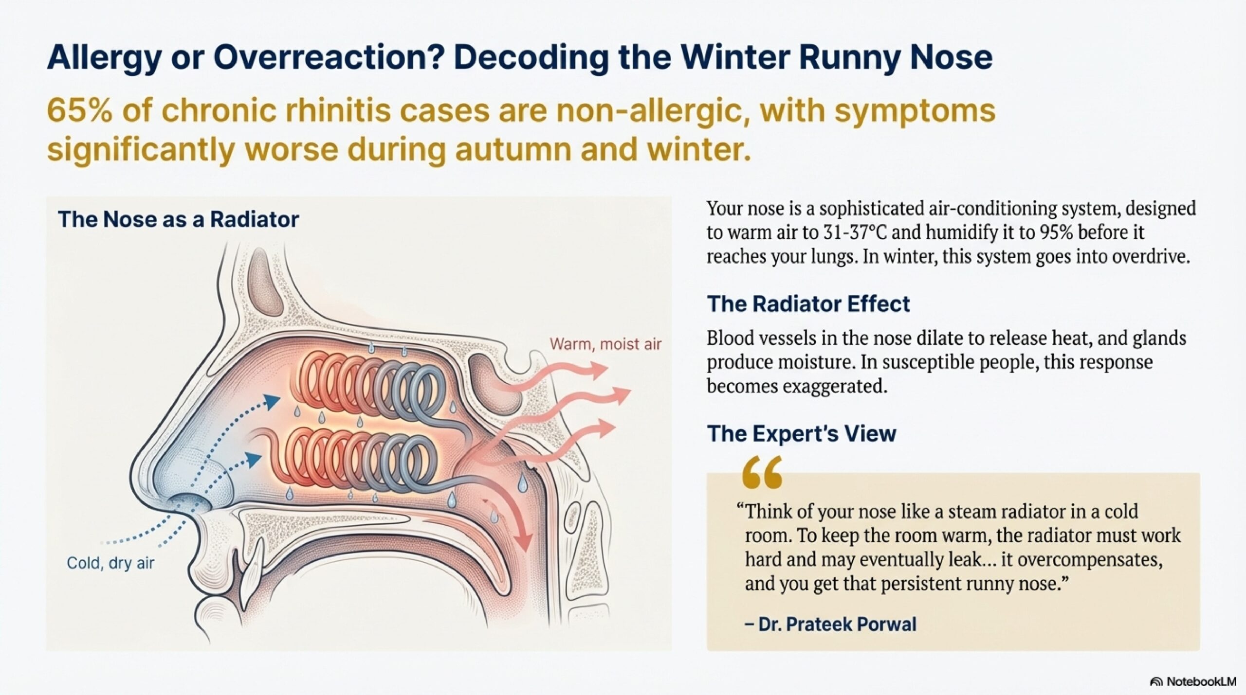 Nasal congestion post-nasal drip winter sardi naak band balgham